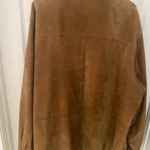 Vintage leather jacket, brown suede
